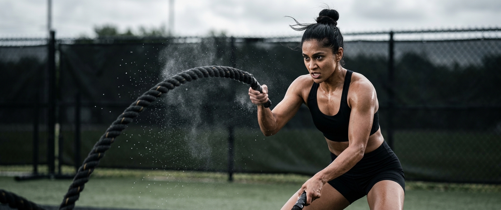 Athlete focused on performance and recovery