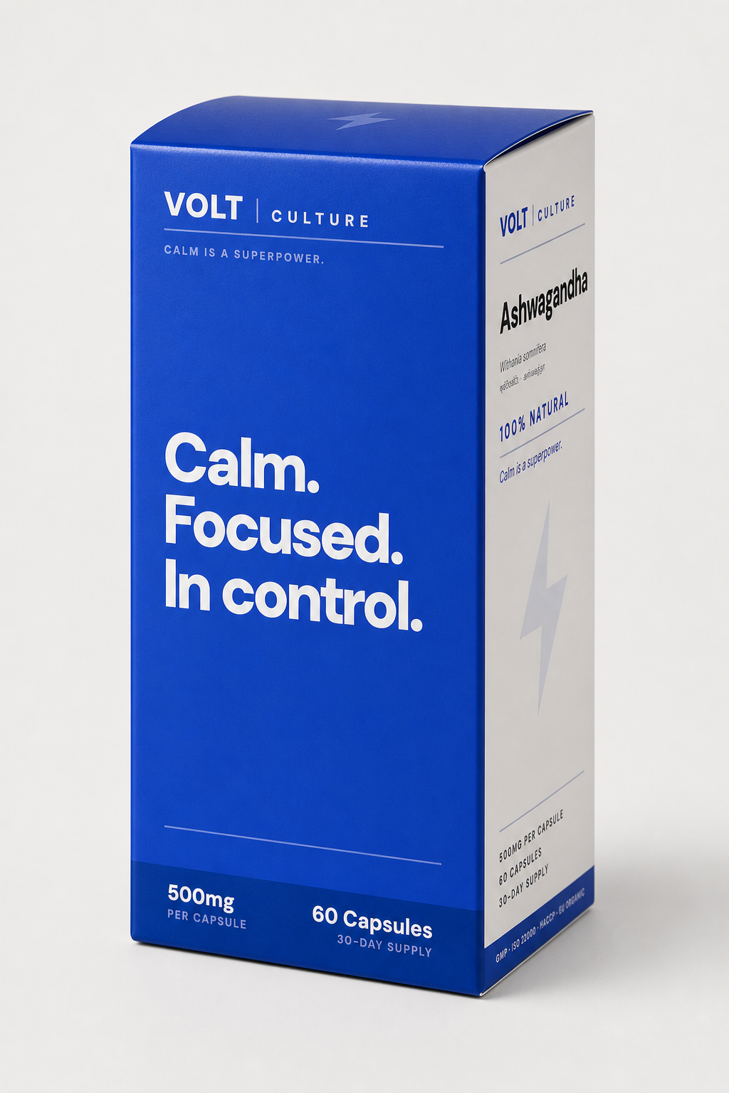 Volt Culture Ashwagandha 500mg, 60 capsules